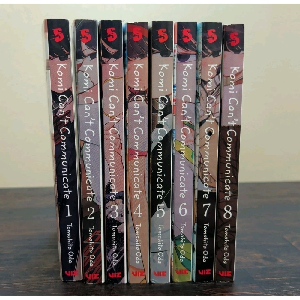 Komi Can't Communicate Lot 8 Manga Volumes 1-8 Softcover English VIZ Media